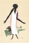PAUL COLIN (1892-1986). [LE TUMULTE NOIR.] 1929. Single sheet. 18x12 inches, 47x32 cm. [H. Chachoin, Paris.]